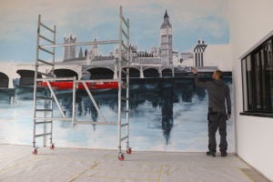 Art Paint vous présente son graffiti de Londres réalisé à Erquelinnes