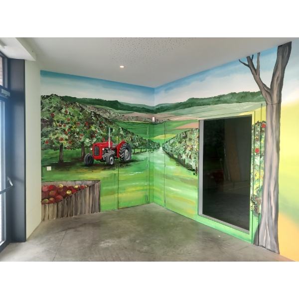 Réalisation d'une fresque pour un commerce