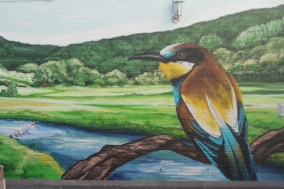 Fresque décorative avec un animal