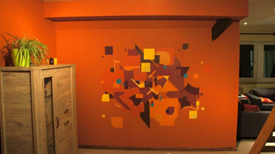 Une fresque murale pour décorer votre salon