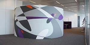 Décoration graphique murale pour le cabinet de consultance BDO à Zaventem