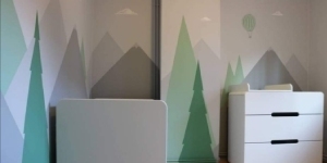 Décoration d’une chambre de bébé par la réalisation d’une peinture murale à Bruxelles