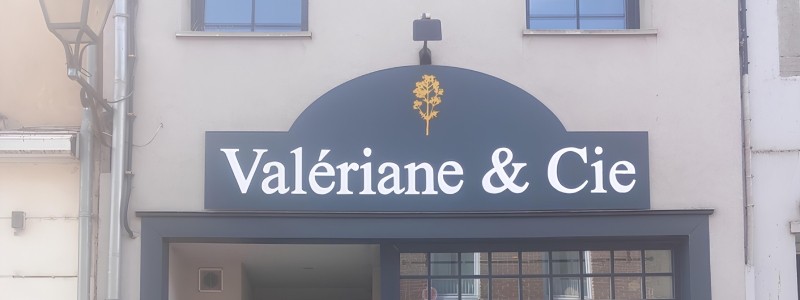 Réalisation d’un lettrage pour enseigne d’une fleuriste à Genappe