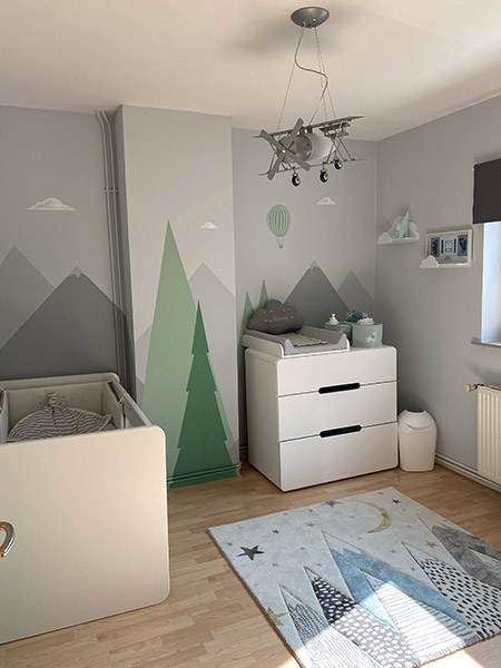 Avant / après - La chambre de bébé - Travaux et décoration